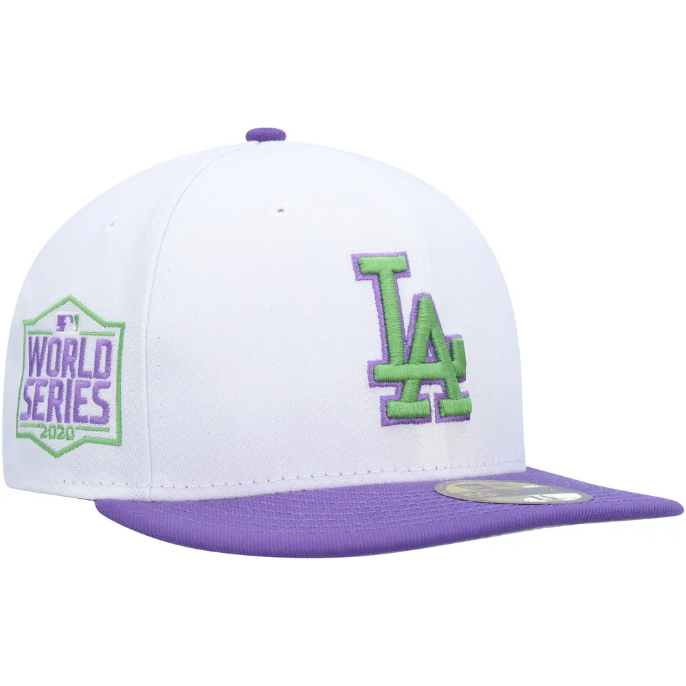 Men's New Era White Los Angeles Dodgers 2020 World Series Side Patch 59FIFTY Fitted Hat