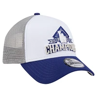 Casquette ajustable 9FORTY Los Angeles Dodgers Champions de la Série mondiale 2024 New Era pour homme blanche
