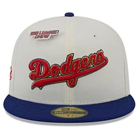 Casquette ajustée 59FIFTY originale blanche Los Angeles Dodgers Big League Chew New Era pour hommes