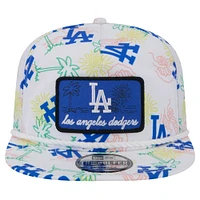 Casquette snapback blanche Los Angeles Dodgers Islander Golfer New Era pour hommes