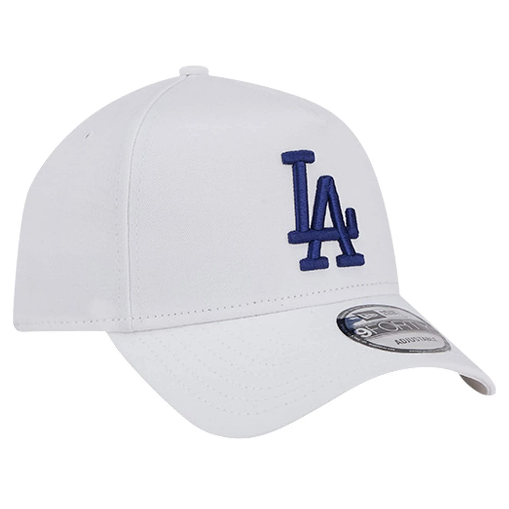 Men's New Era White Los Angeles Dodgers TC A-Frame 9FORTY Adjustable Hat