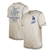 Men's New Era White Los Angeles Dodgers Team Split T-Shirt