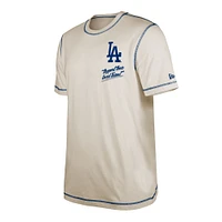 Men's New Era White Los Angeles Dodgers Team Split T-Shirt