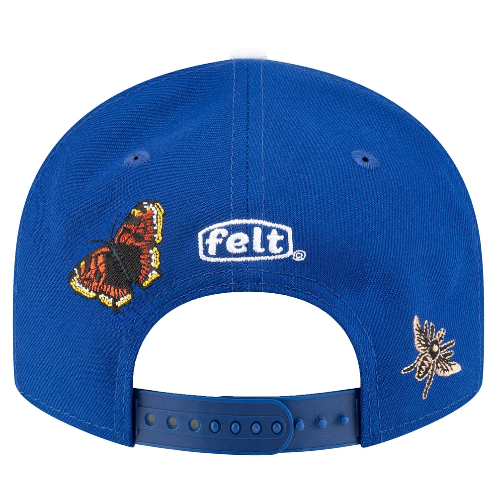 Men's New Era x Felt Royal Los Angeles Dodgers Low Profile 9FIFTY Snapback Hat