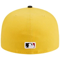 Casquette ajustée 59FIFTY Grilled Los Angeles Dodgers New Era pour homme, jaune/noir