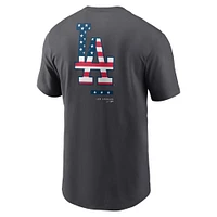 T-shirt Los Angeles Dodgers Americana Nike anthracite pour homme