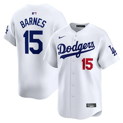 Maillot de joueur Nike Austin Barnes blanc Los Angeles Dodgers Home Limited pour homme