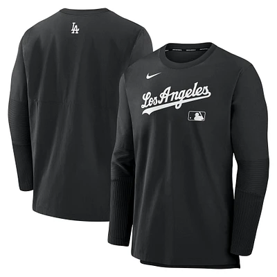 Men's Nike Black/Black Los Angeles Dodgers Authentic Collection Player Lightweight Performance Long Sleeve Top