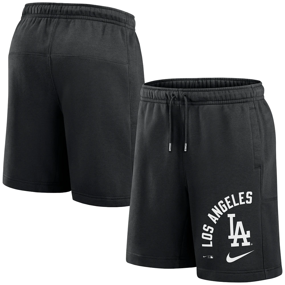 Short Nike noir Los Angeles Dodgers Arched Kicker pour homme