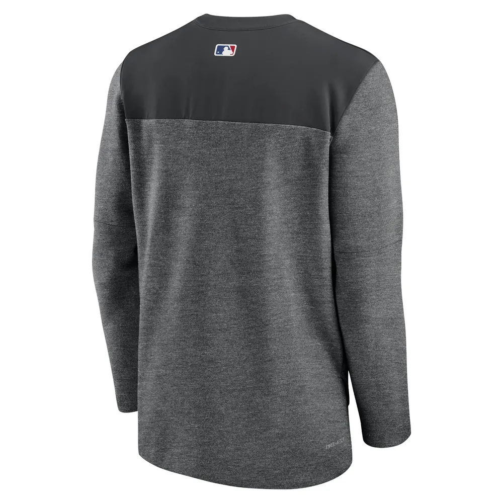 Nike Men's Black Los Angeles Dodgers Authentic Collection Logo Performance  Long Sleeve T-shirt