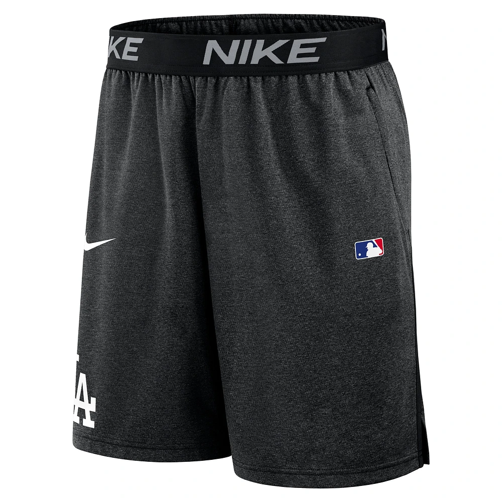 Men's Nike Black Los Angeles Dodgers Authentic Collection Performance Knit Shorts