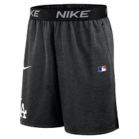Men's Nike Black Los Angeles Dodgers Authentic Collection Performance Knit Shorts