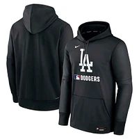 Men's Nike Black Los Angeles Dodgers Authentic Collection Performance Pullover Hoodie