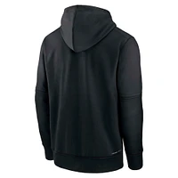 Men's Nike Black Los Angeles Dodgers Authentic Collection Performance Pullover Hoodie