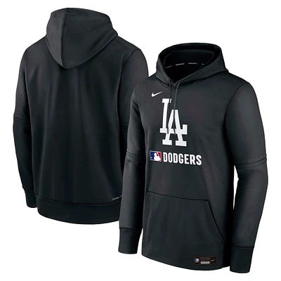 Men's Nike Black Los Angeles Dodgers Authentic Collection Performance Pullover Hoodie