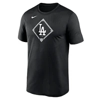 T-shirt Nike noir Icon Legend Performance des Los Angeles Dodgers pour homme