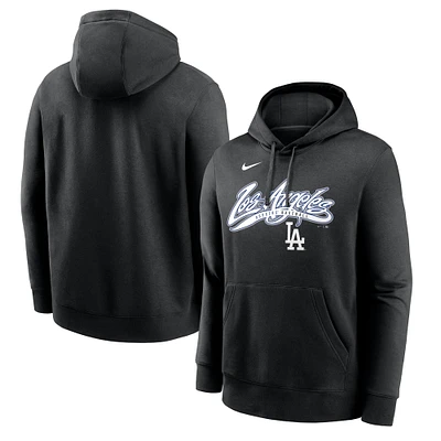 Sweat à capuche Nike noir pour homme Los Angeles Dodgers Local Club