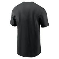 T-shirt Nike noir pour homme des Dodgers de Los Angeles, ville natale locale