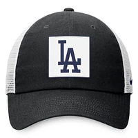 Casquette de camionneur ajustable Nike bleu marine Los Angeles Dodgers Rise pour homme