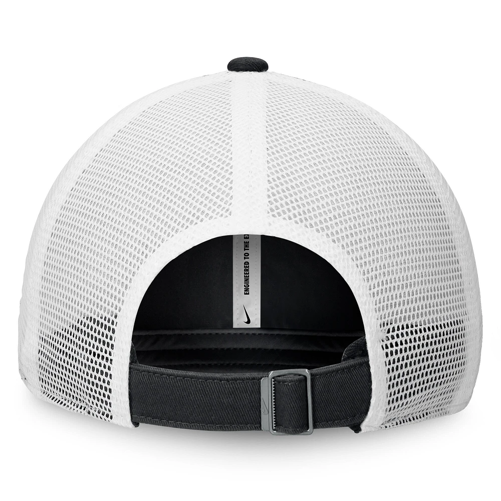 Casquette de camionneur ajustable Nike bleu marine Los Angeles Dodgers Rise pour homme