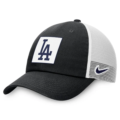 Casquette de camionneur ajustable Nike bleu marine Los Angeles Dodgers Rise pour homme