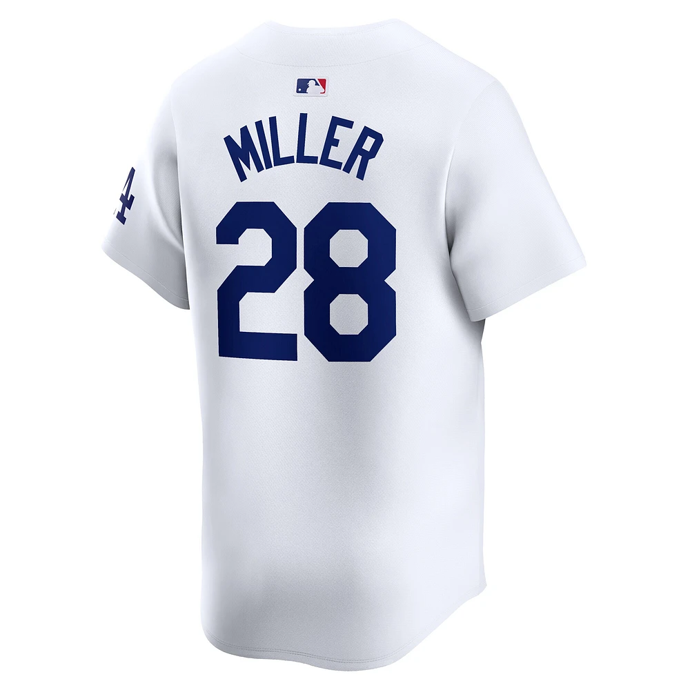 Men's Nike Bobby Miller White Los Angeles Dodgers Home Limited Player Jersey