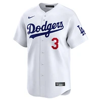 Maillot de joueur Nike Chris Taylor pour hommes, blanc, Los Angeles Dodgers Home Limited Player