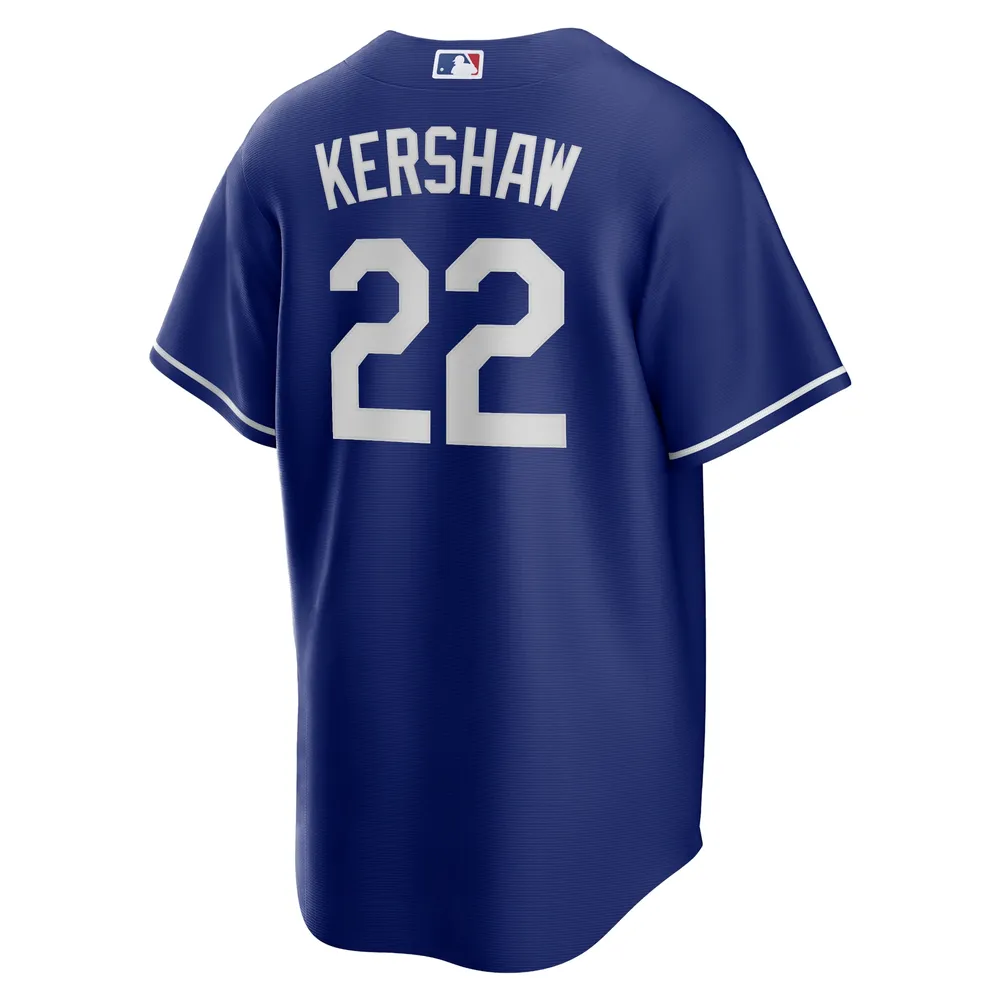 Maillot Nike Clayton Kershaw Royal Los Angeles Dodgers Alternate Replica Player Name pour homme