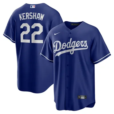 Maillot Nike Clayton Kershaw Royal Los Angeles Dodgers Alternate Replica Player Name pour homme