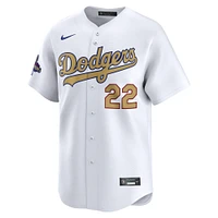 Men's Nike Clayton Kershaw White Los Angeles Dodgers 2025 Gold Collection Limited Jersey