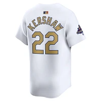Men's Nike Clayton Kershaw White Los Angeles Dodgers 2025 Gold Collection Limited Jersey