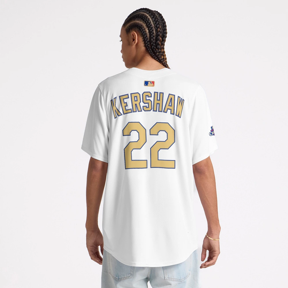 Men's Nike Clayton Kershaw White Los Angeles Dodgers 2025 Gold Collection Limited Jersey