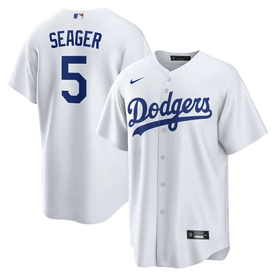 Maillot Nike Corey Seager pour homme, réplique blanche du nom joueur à domicile des Los Angeles Dodgers