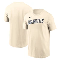 Men's Nike Cream Los Angeles Dodgers 2024 City Connect Wordmark T-Shirt
