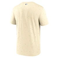 Men's Nike Cream Los Angeles Dodgers Authentic Collection City Connect Velocity Performance T-Shirt
