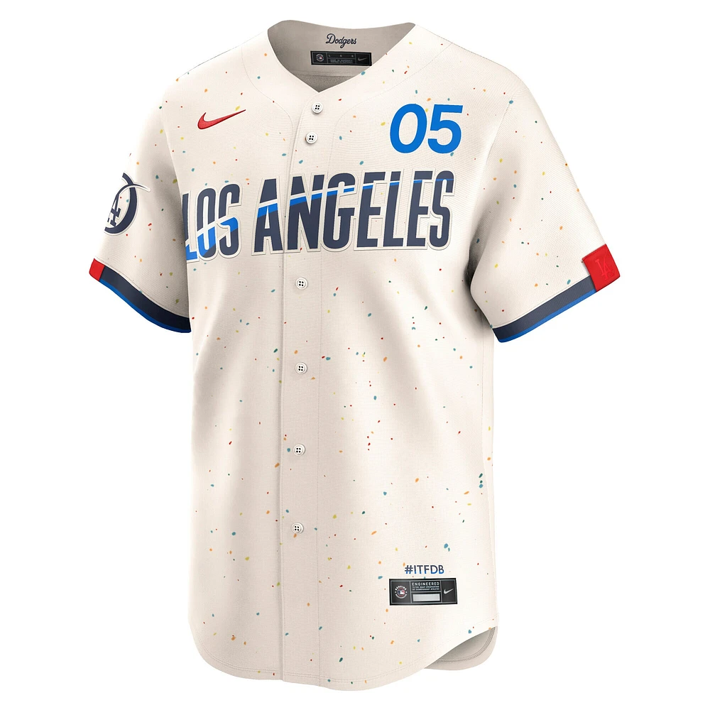 Maillot Nike Freddie Freeman crème City Connect Limited des Dodgers de Los Angeles pour homme