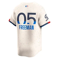 Maillot Nike Freddie Freeman crème City Connect Limited des Dodgers de Los Angeles pour homme