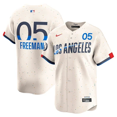 Maillot Nike Freddie Freeman crème City Connect Limited des Dodgers de Los Angeles pour homme