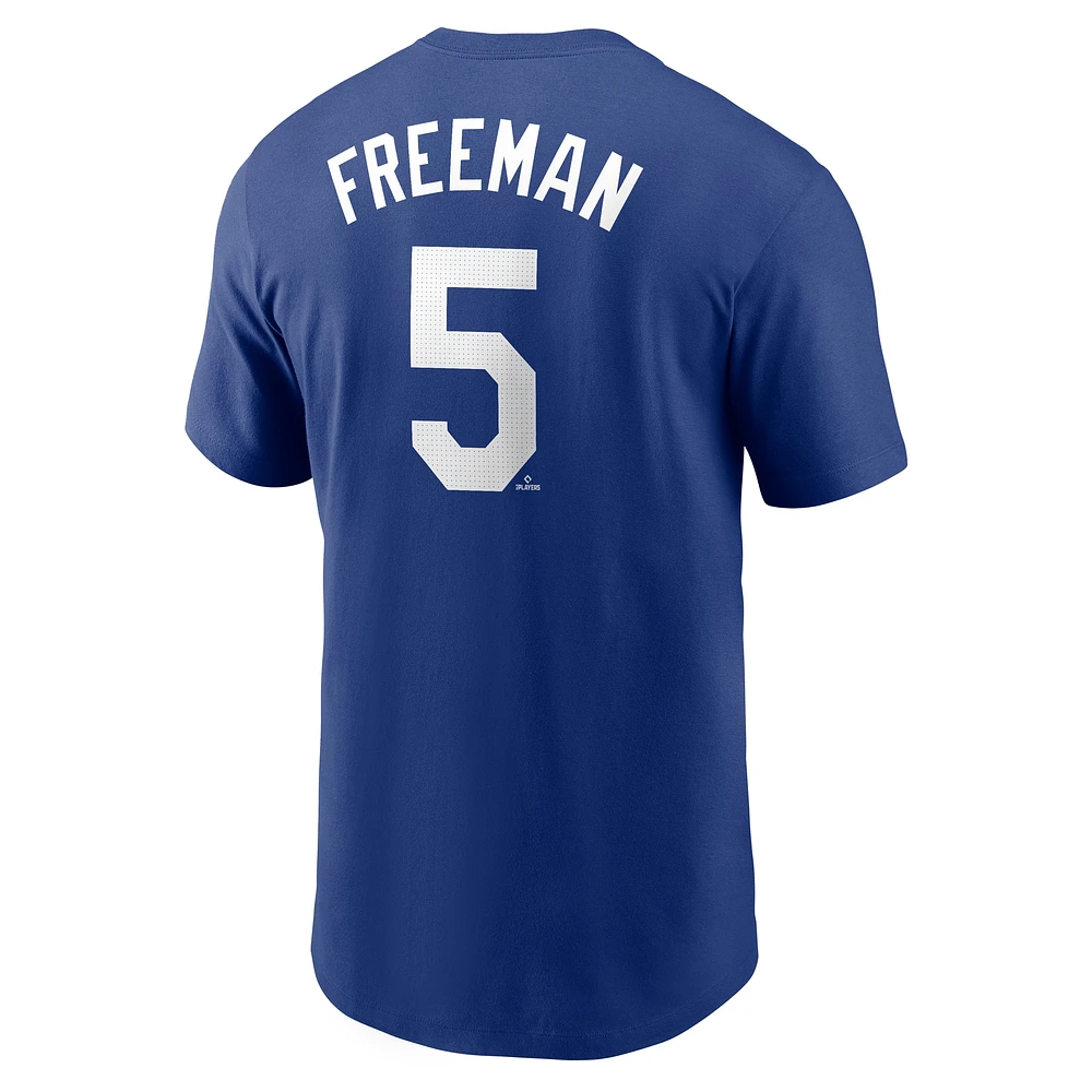 Men's Nike Freddie Freeman Royal Los Angeles Dodgers 2025 MLB World Tour: Tokyo Series Name & Number T-Shirt