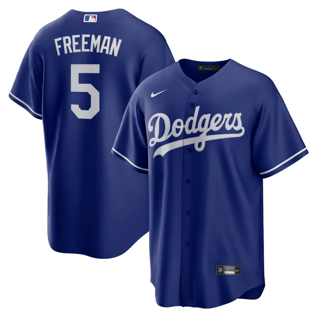 Men's Los Angeles Dodgers Freddie Freeman Nike Gray Road Replica Player  Jersey