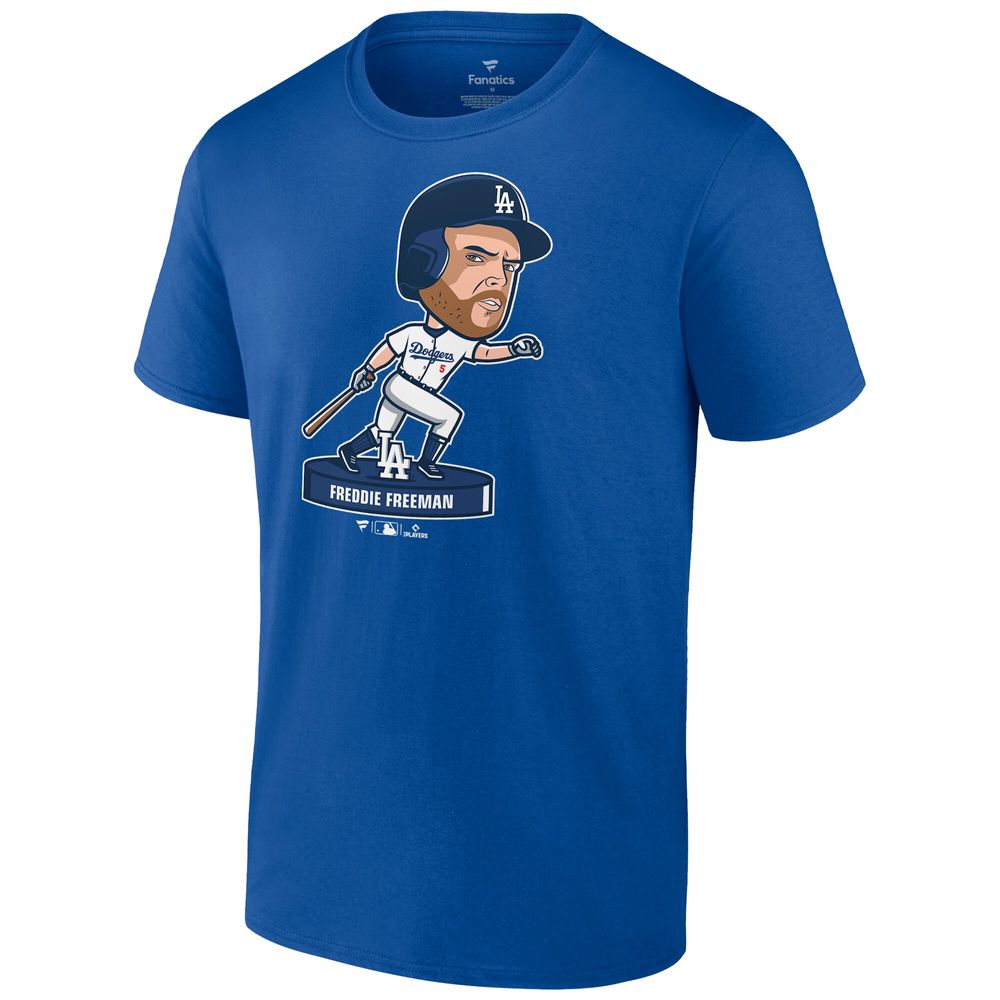 Men's Nike Freddie Freeman Royal Los Angeles Dodgers Bobblehead T-Shirt