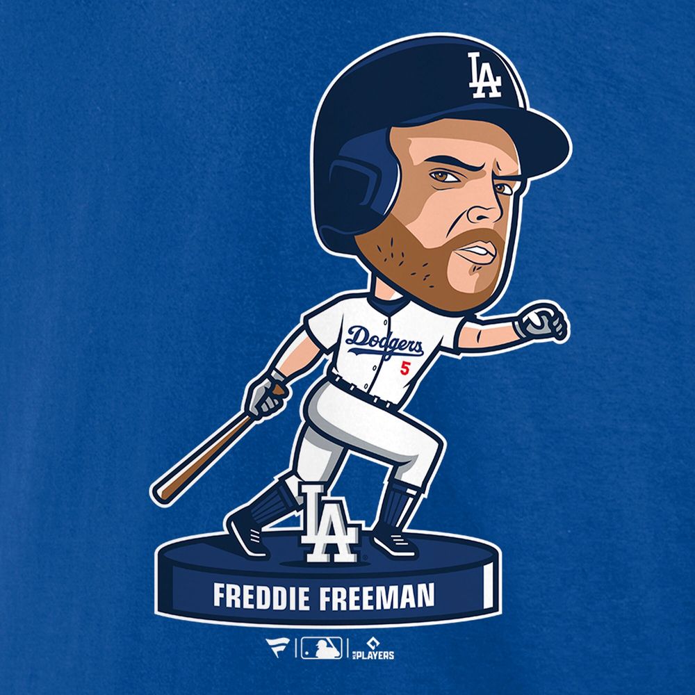 Men's Nike Freddie Freeman Royal Los Angeles Dodgers Bobblehead T-Shirt