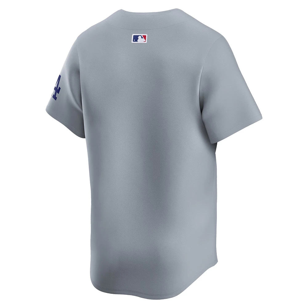 Men's Nike Gray Los Angeles Dodgers Away Limited Jersey