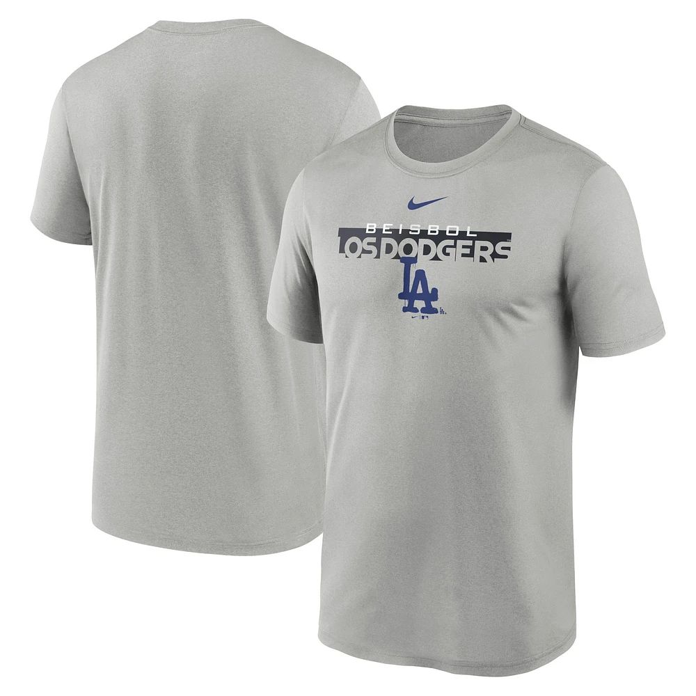 Men's Nike Gray Los Angeles Dodgers City Connect Legend Performance T-Shirt