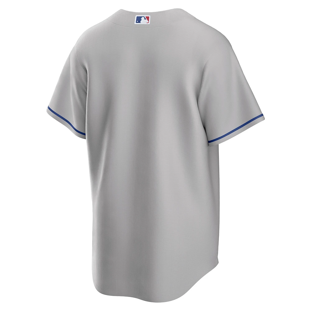 Men's Nike Gray Los Angeles Dodgers Road Replica Team Jersey