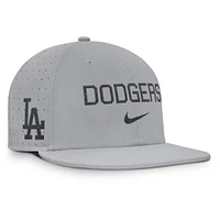 Men's Nike Gray Los Angeles Dodgers True Performance Fitted Hat