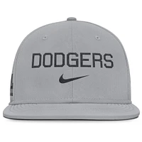 Men's Nike Gray Los Angeles Dodgers True Performance Fitted Hat