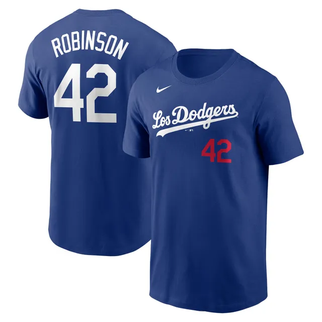 Mookie Betts Los Angeles Dodgers Majestic Threads Name & Number Tri-Blend T- Shirt - Royal