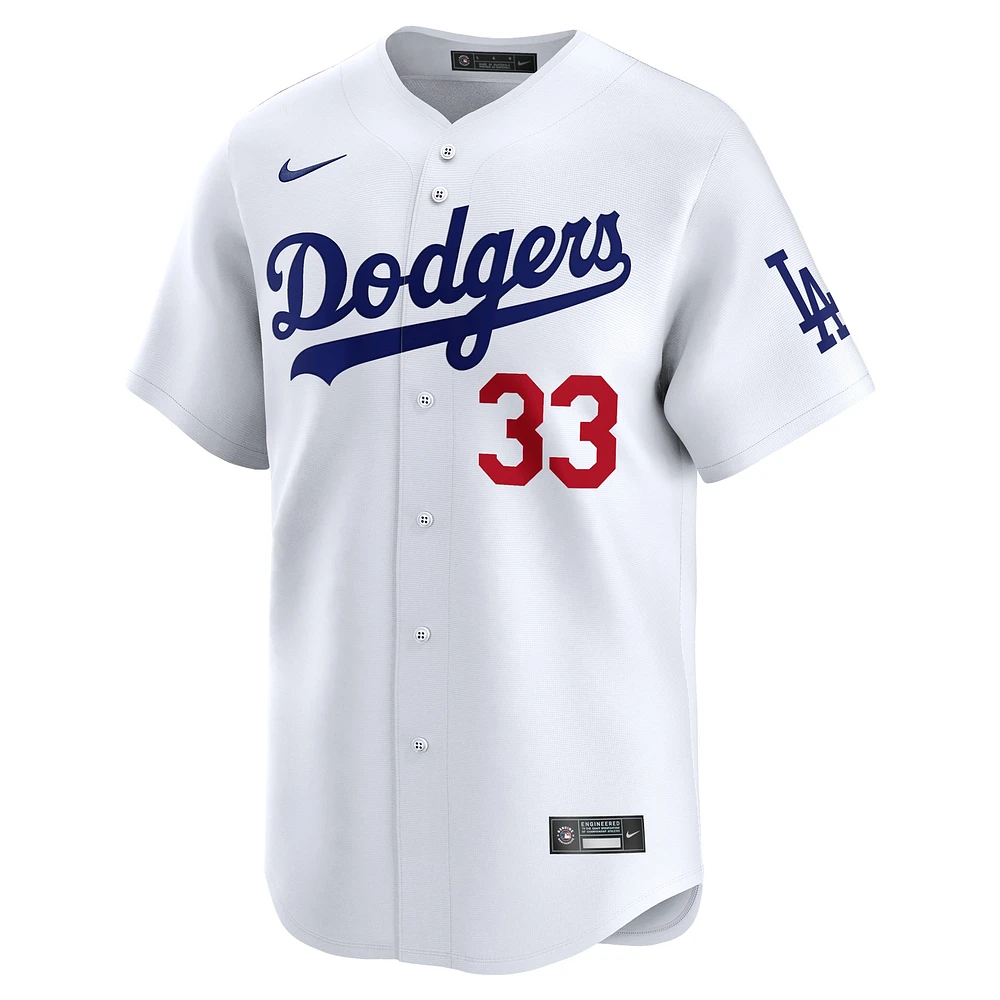 Maillot de joueur Nike James Outman blanc Los Angeles Dodgers Home Limited pour homme