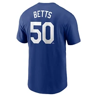 Men's Nike Mookie Betts Royal Los Angeles Dodgers 2025 MLB World Tour: Tokyo Series Name & Number T-Shirt